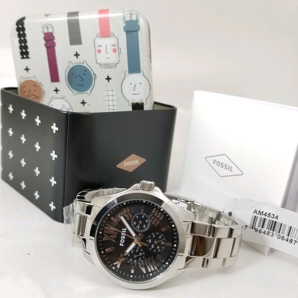 Fossil Cecile Multi-Function Black Dial Watch AM4534