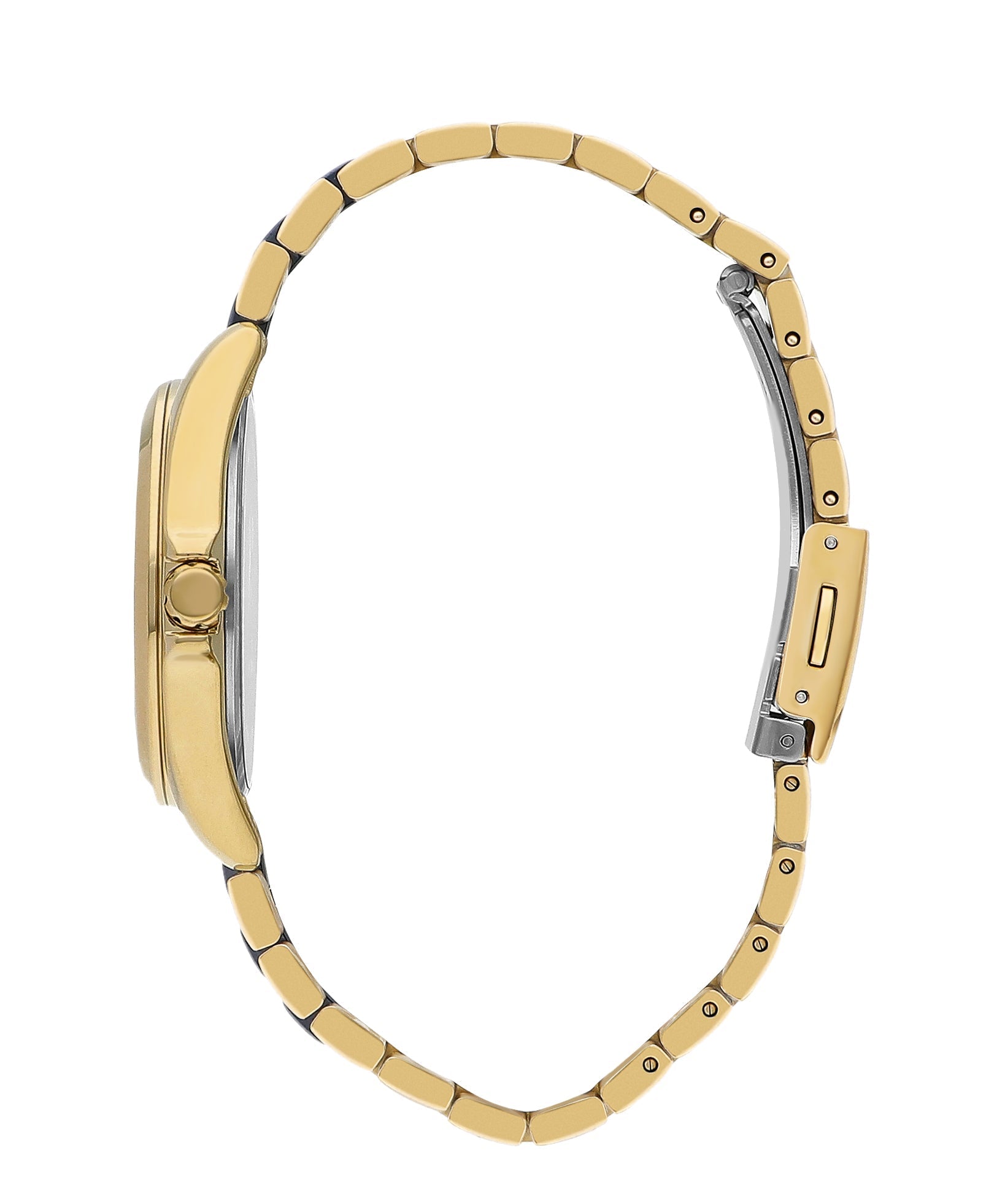 Lee Cooper Women's 34 MM Gold Analog Navy Blue Dial Watch – LC07873.270