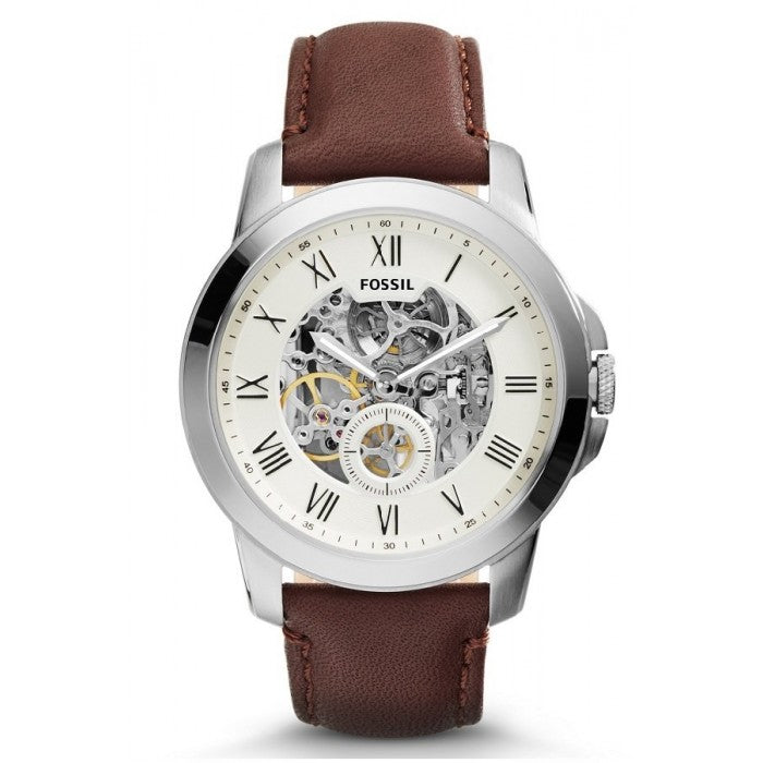 Fossil Grant Automatic Cream Dial Men's Watch ME3052