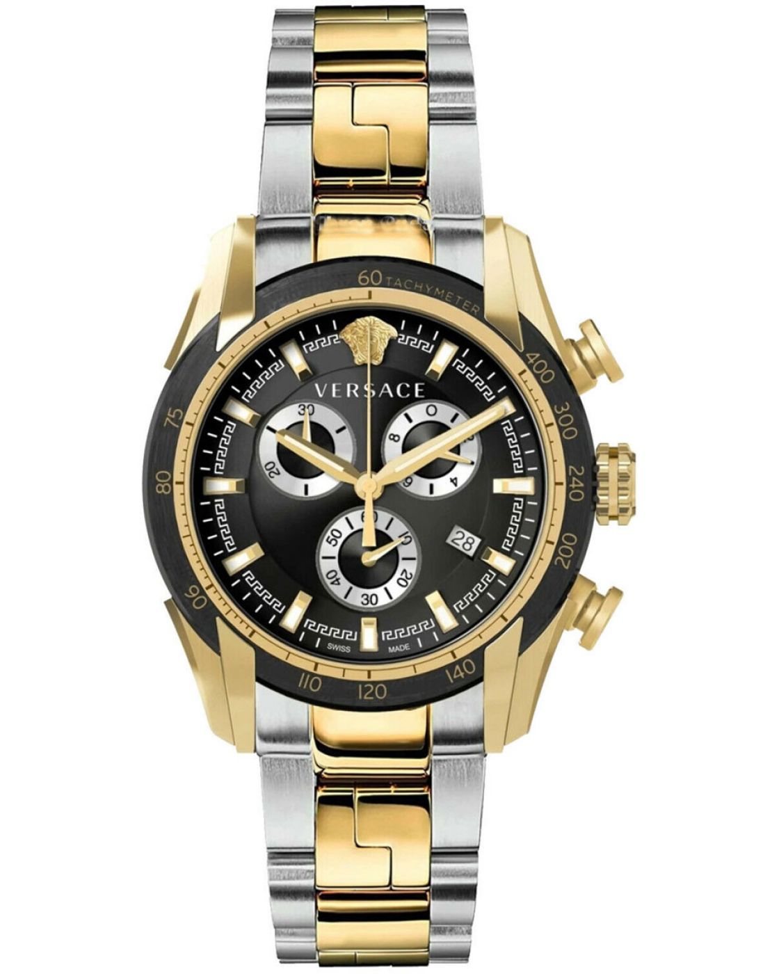 Versace V-Ray Chronograph Two-Tone Men's Watch  VE2I00421 - Kiwi Watches