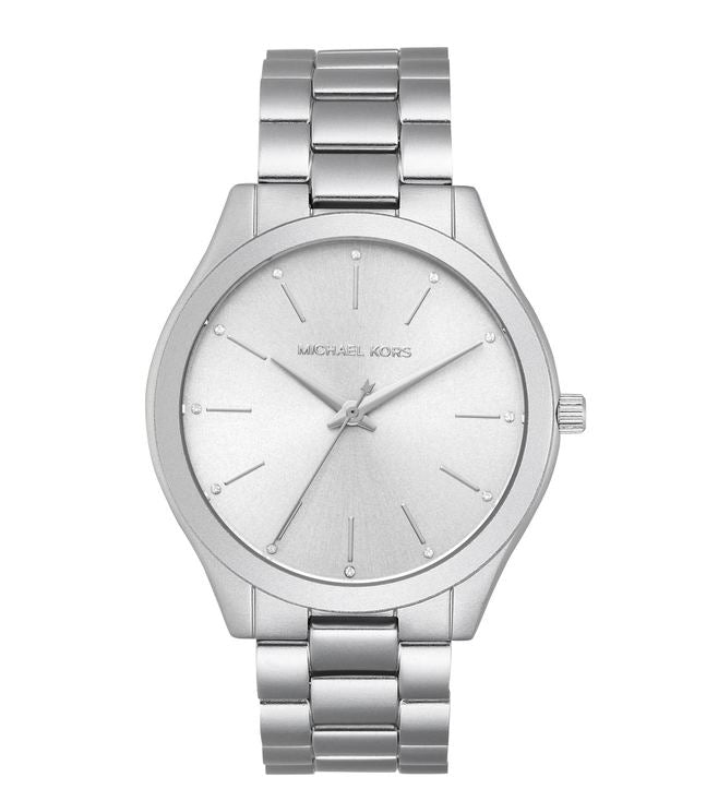 Michael Kors Slim Runway Silver Unisex Watch  MK4502 - Kiwi Watches