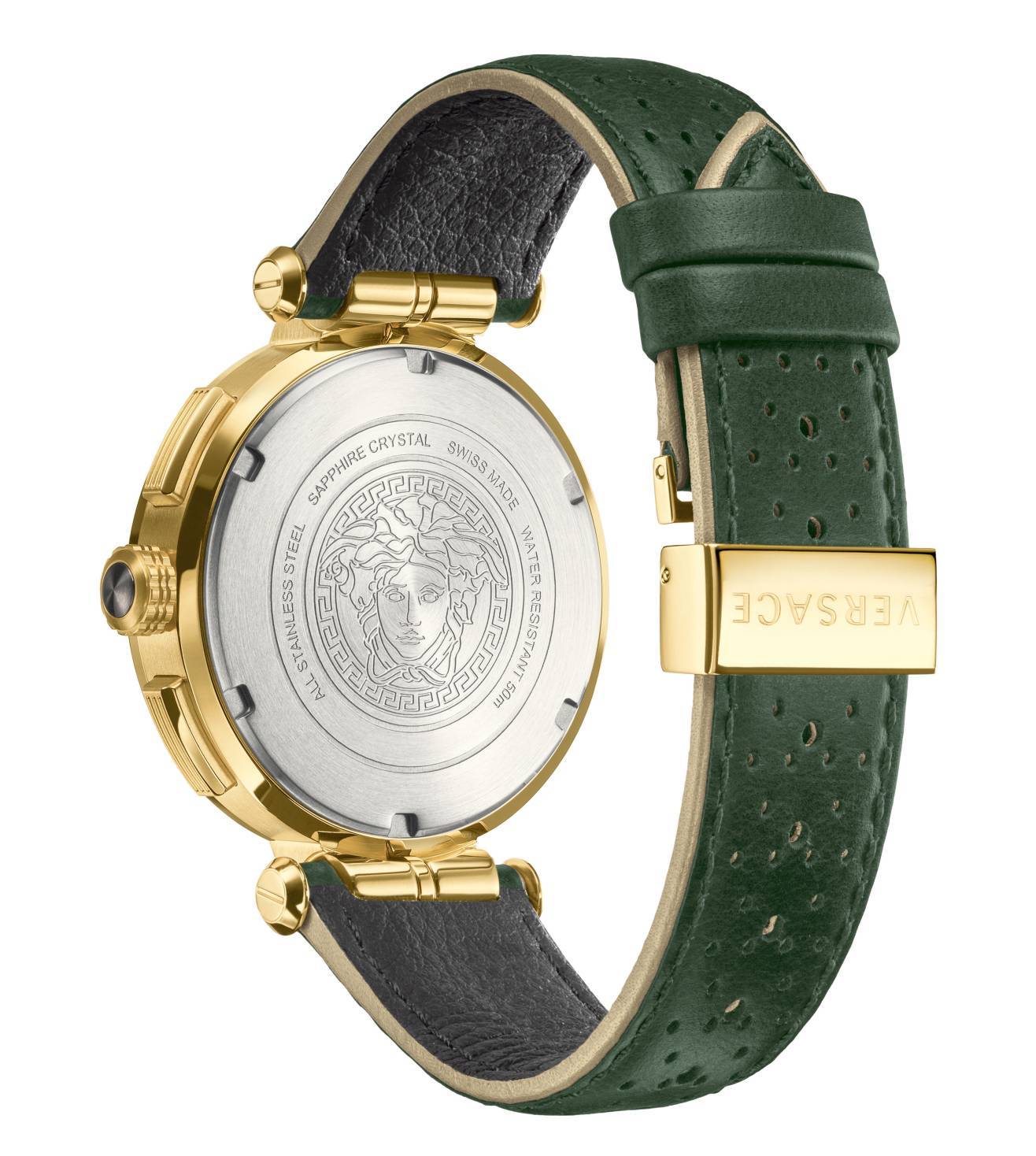 Versace Aion Chronograph Green Strap Men's Watch VBR020017 - Kiwi Watches #3