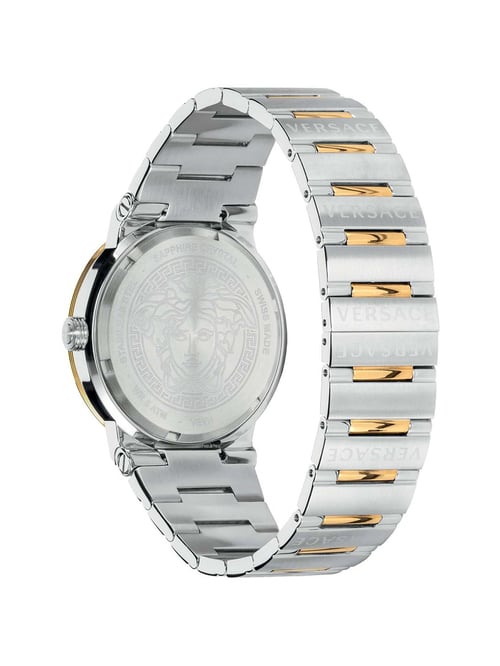 Versace Greca Logo Quartz Silver Dial Ladies Watch VEVH00620
