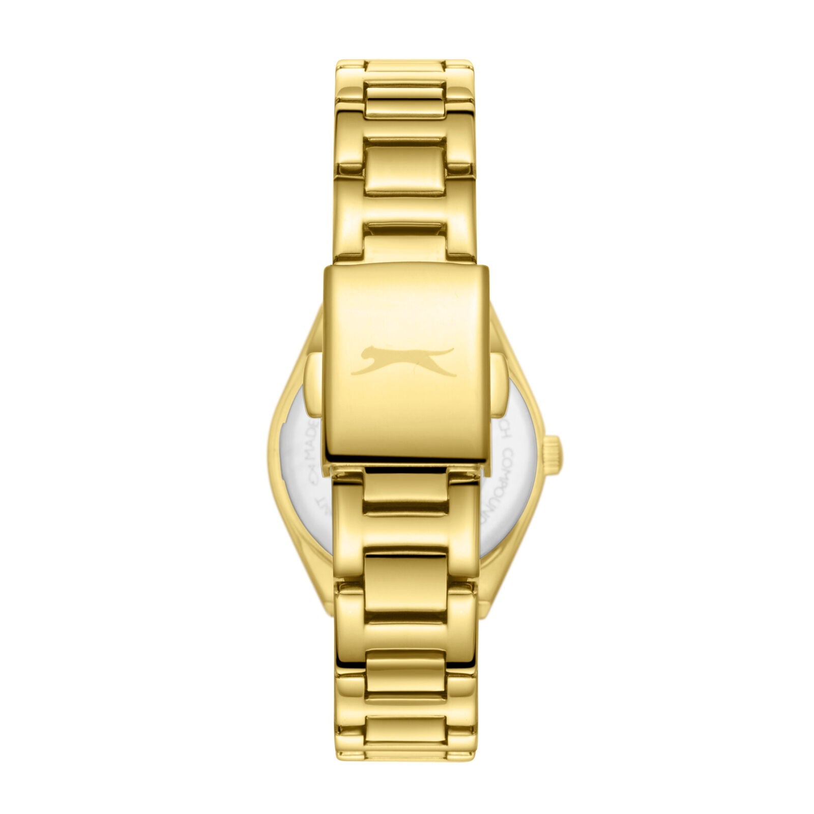 Slazenger Crystals White Dial Gold Watch - SL.09.2590.3.120