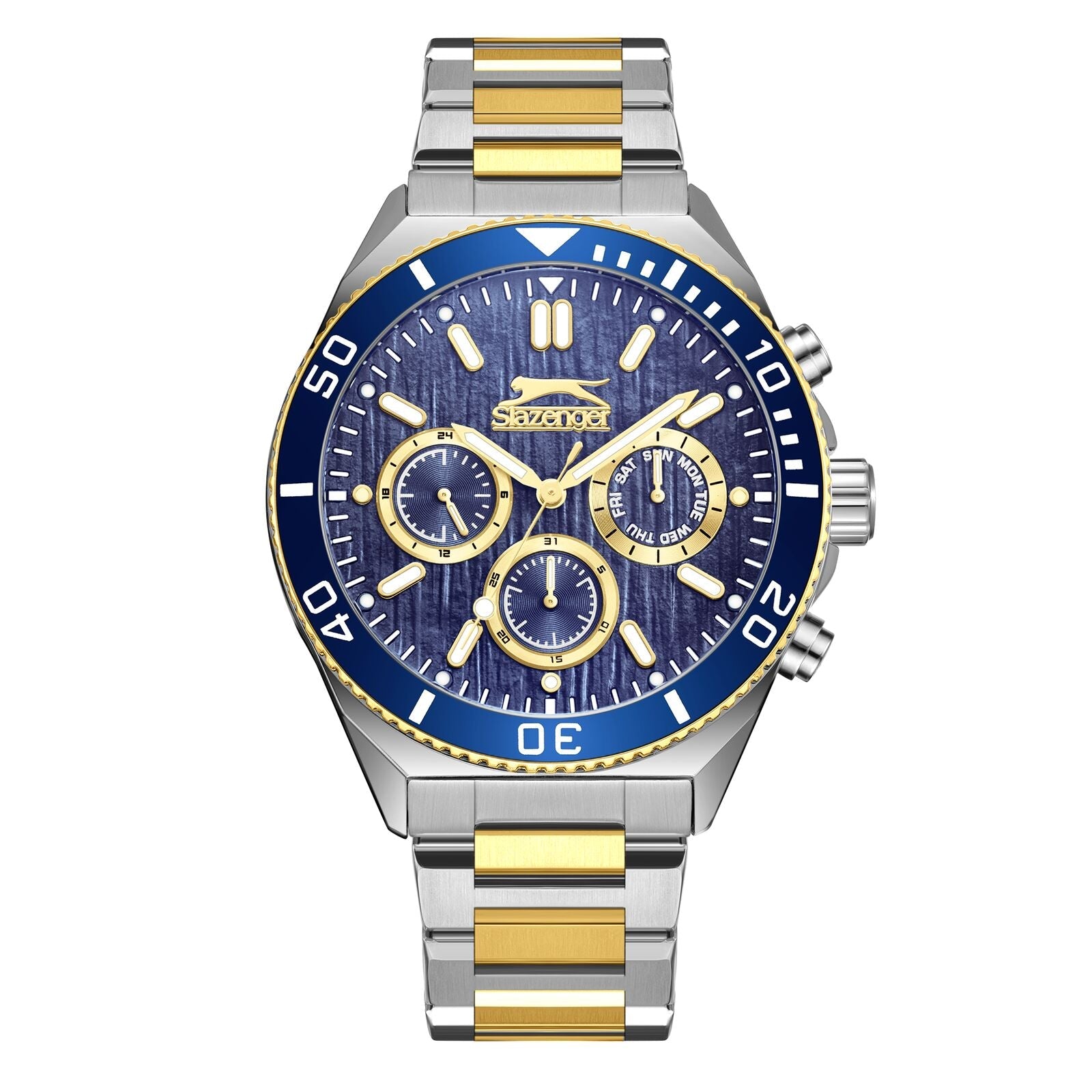 SLAZENGER Two tone Stainless Steel Men's Watch - SL.09.2370.2.02 SL.09.2370.2.02 - Image 1