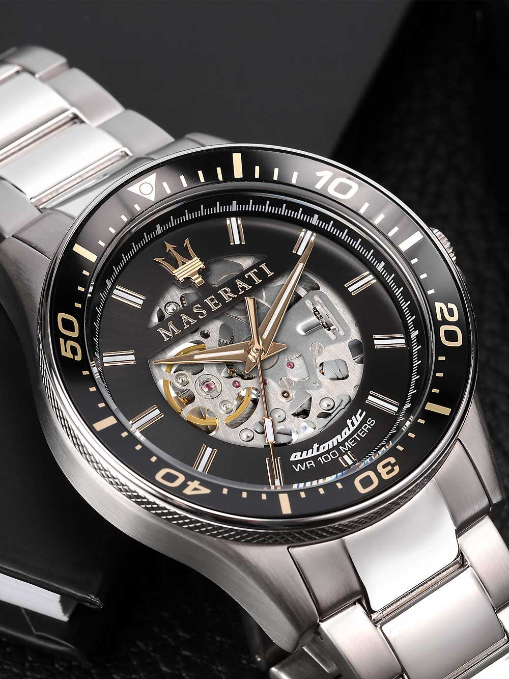 Maserati Sfida Automatic Black Dial Men's Watch R8823140002