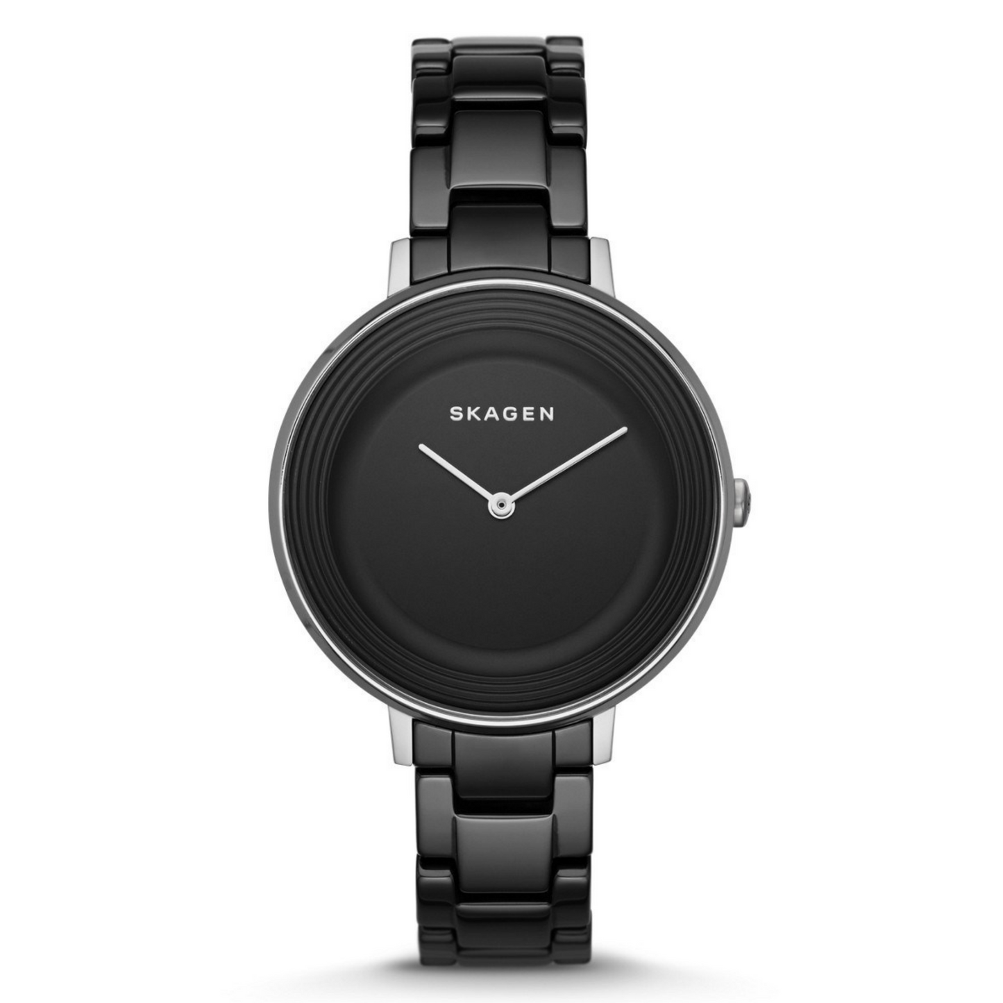 Skagen Ditte Black Dial Ceramic Bracelet Ladies Watch SKW2303