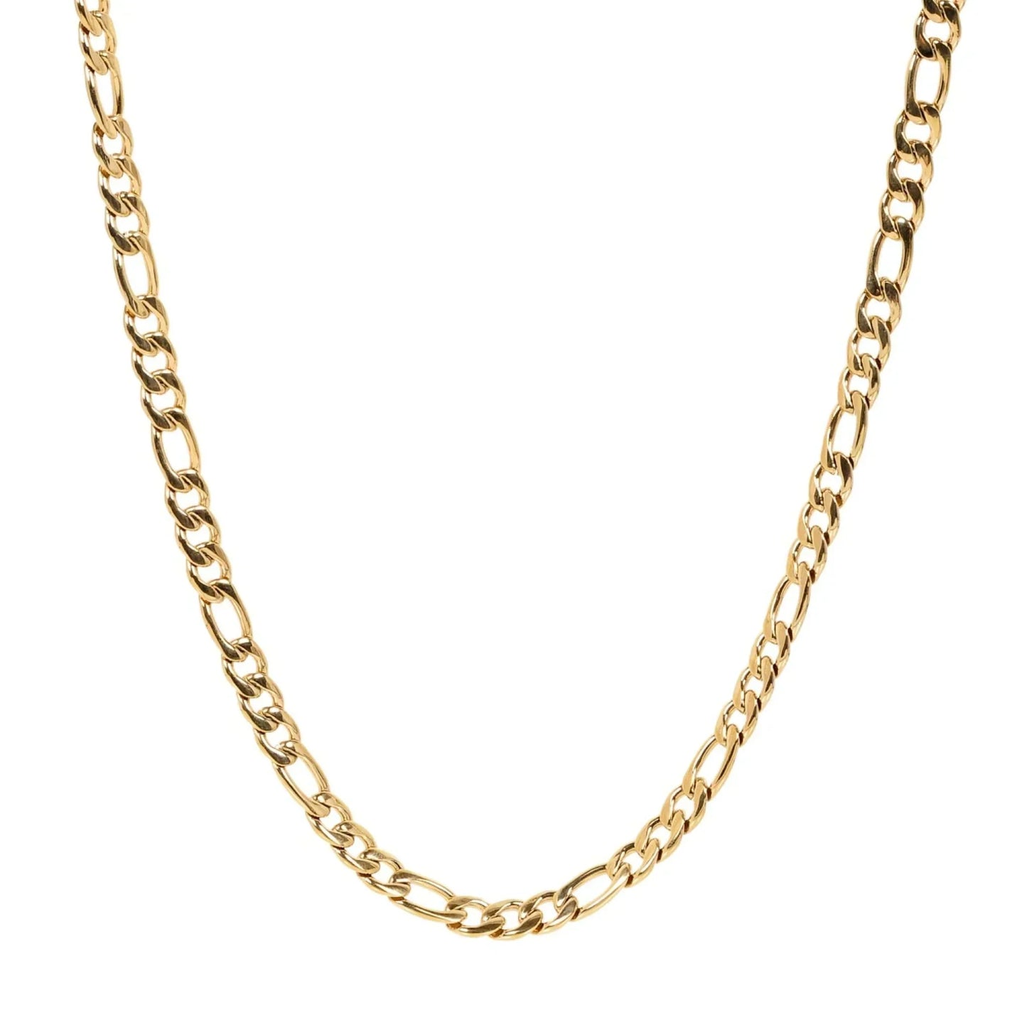 Big Daddy 7mm Steel Gold Figaro Chain