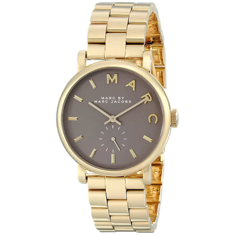 Marc By Marc Jacobs Baker Grey Dial Gold Plated Watch MBM3281