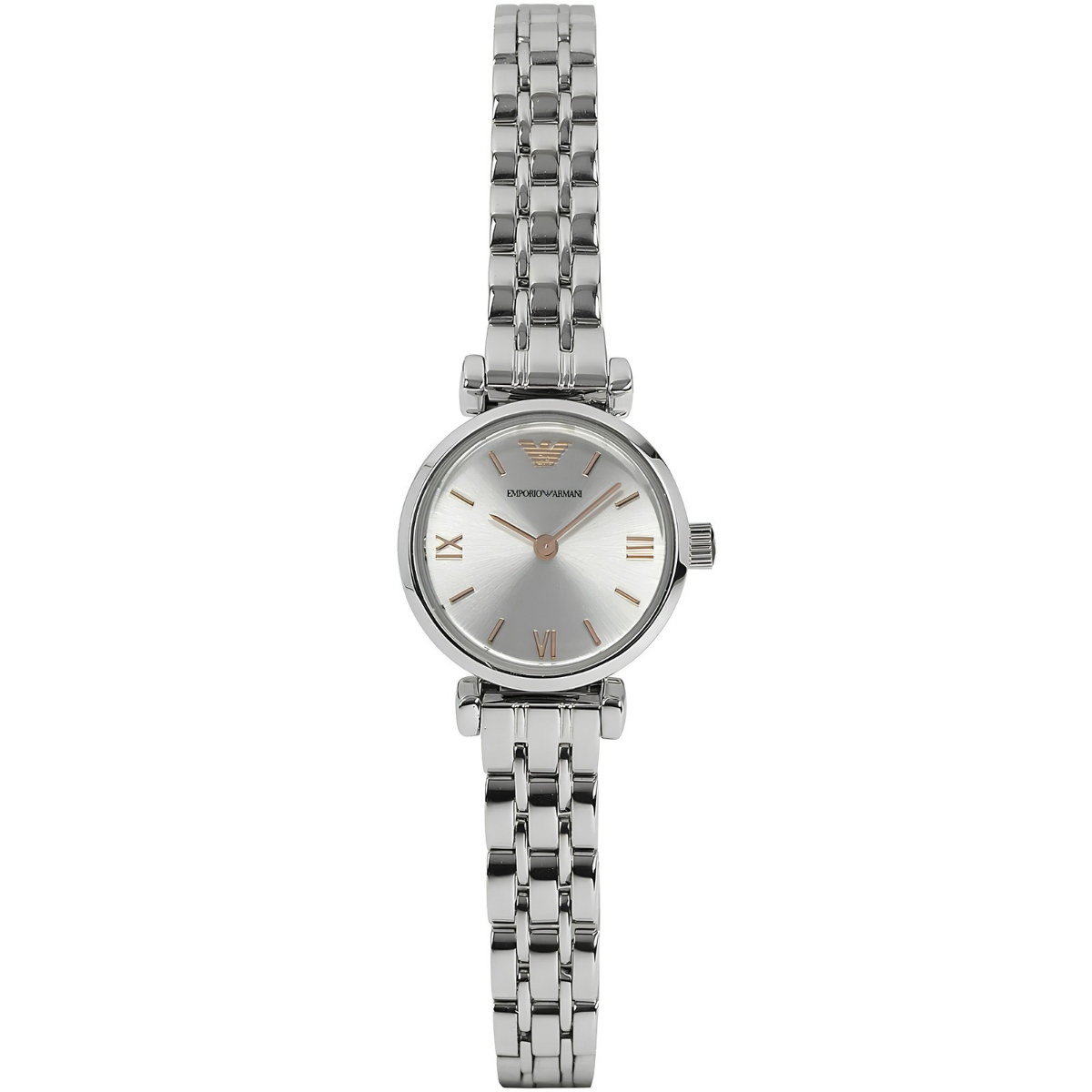 Emporio Armani Gianni T-Bar Mini Silver Women's Watch - AR1935