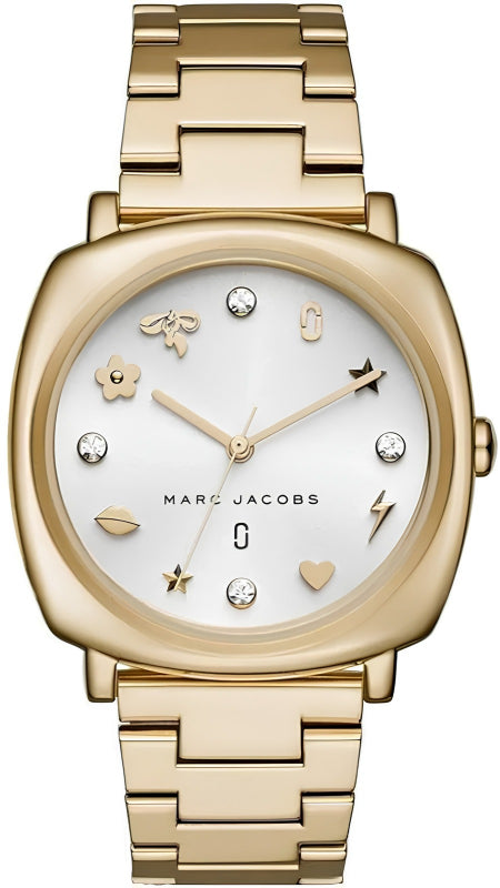 Marc Jacobs Mandy White Dial Gold Steel Strap Women's Watch - for Women - MJ3573