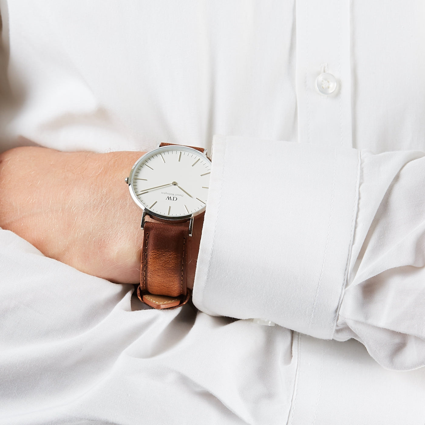 Daniel Wellington Classic Durham 40mm Men's Silver Watch DW00100110
