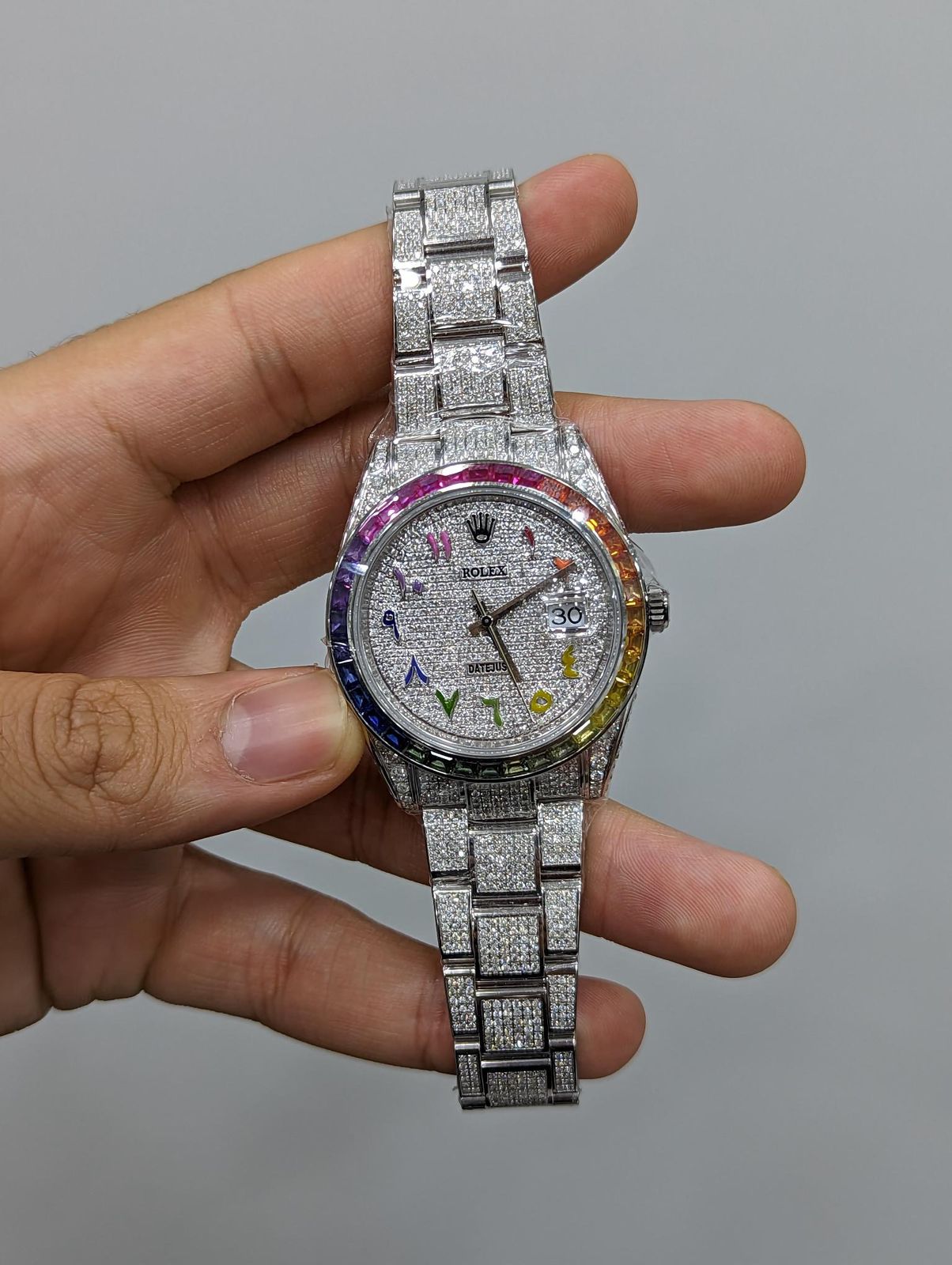 Rolex 126300 Full Custom Diamonds Set