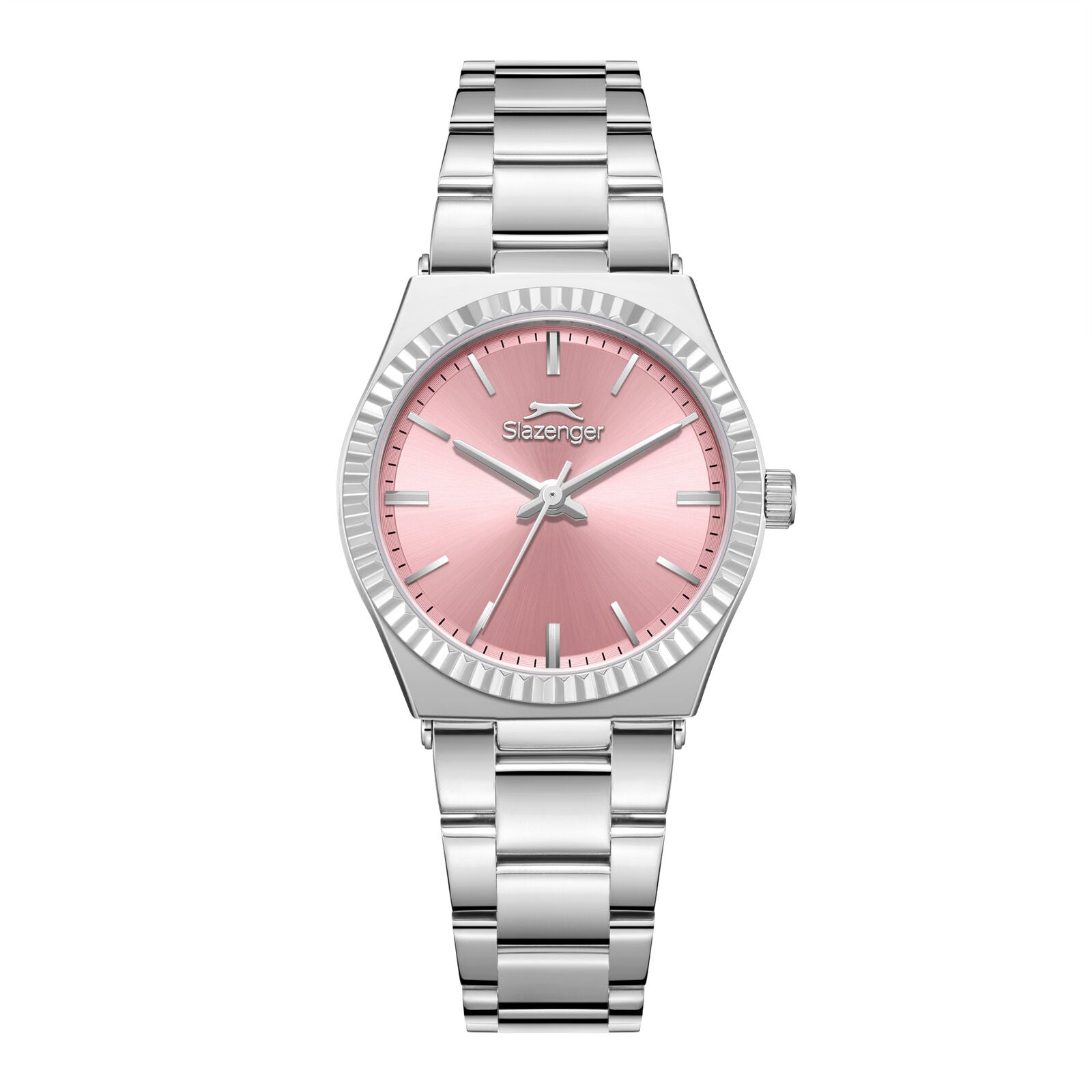 Slazenger Fashion Pink MOP Dial Silver Watch - SL.09.2589.3.380