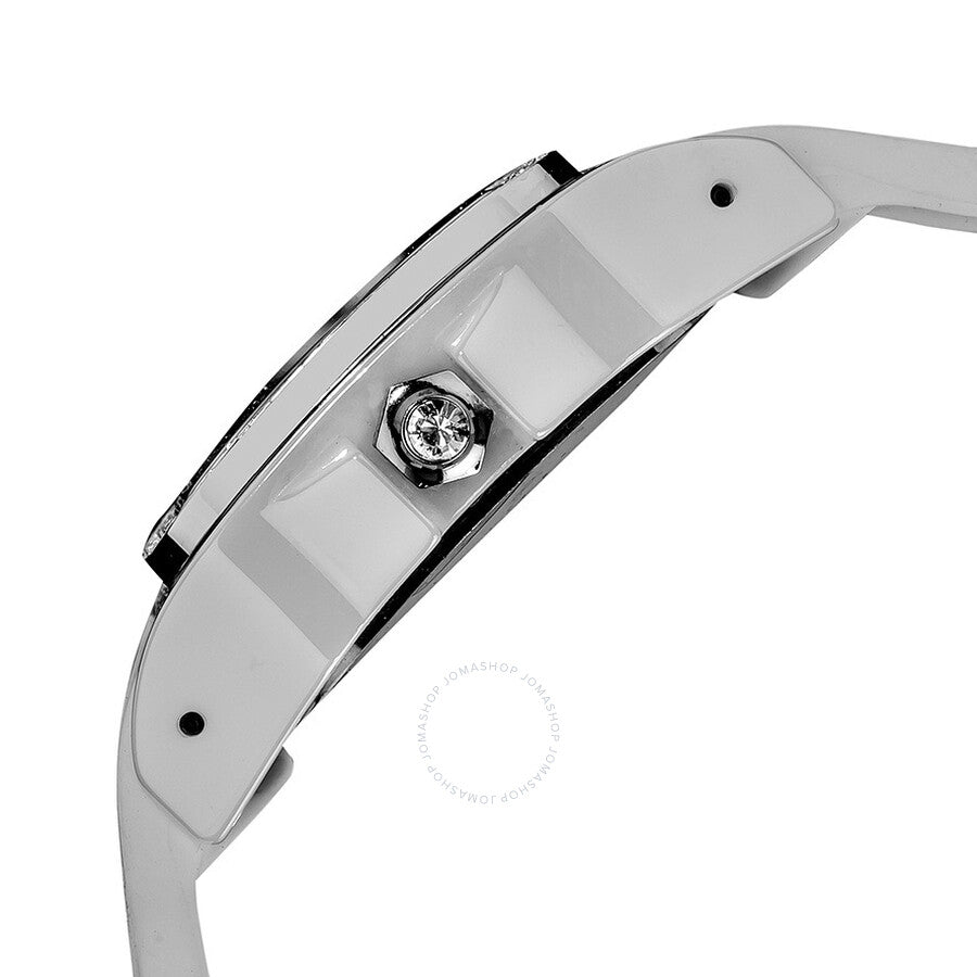 Akribos Mother of Pearl Dial White Ceramic Ladies Watch AK546WT - Dawson Watches #4