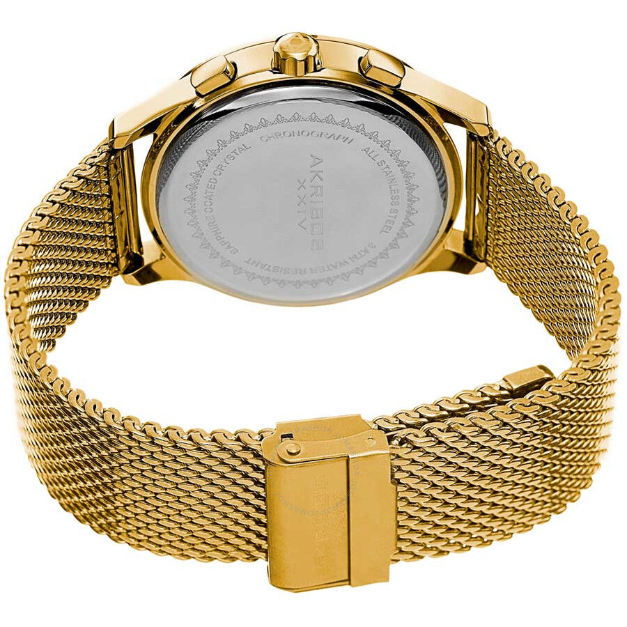 Akribos XXIV Chronograph Black Dial Men's Watch AK625YGB - Dawson Watches #3