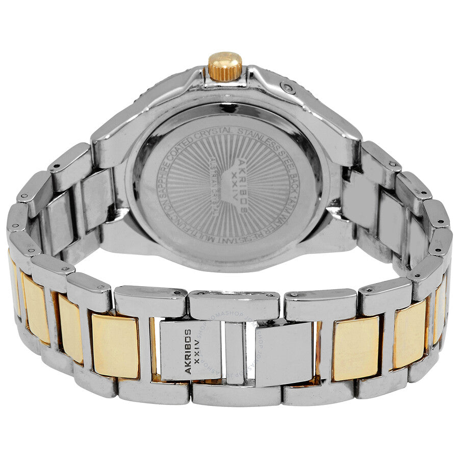 Akribos XXIV Black Dial Two-tone Ladies Watch AK789TTGB - Dawson Watches #3