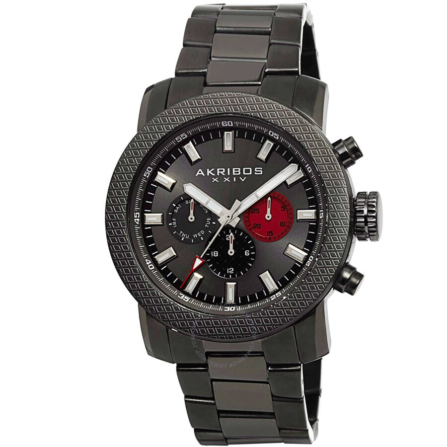 Akribos XXIV Black Men's Watch AK684GN - The Watches Men & Co
