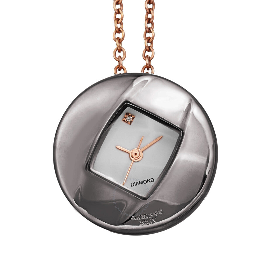 Akribos XXIV Diamond White Dial Ladies Watch AK1053GN - The Watches Men & Co