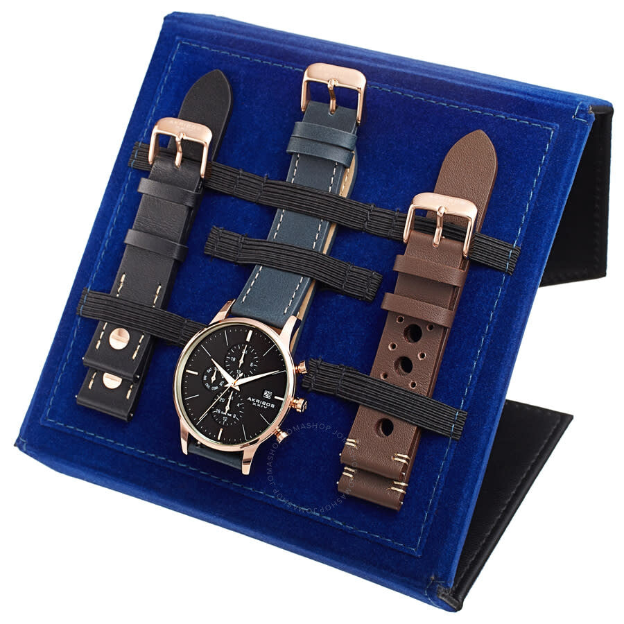 Akribos XXIV Quartz Blue Dial Men's Watch AK1105RGBU-S - The Watches Men & Co #2