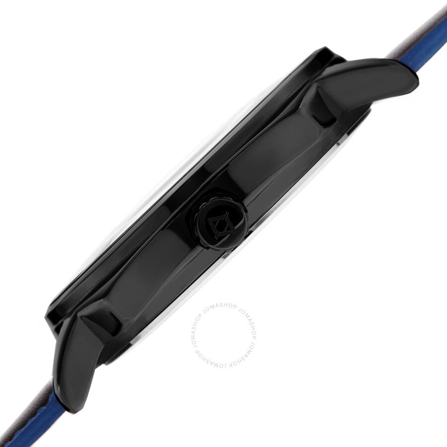 Akribos XXIV Quartz Grey Dial Black Leather Men's Watch AK1022BK - Dawson Watches #3