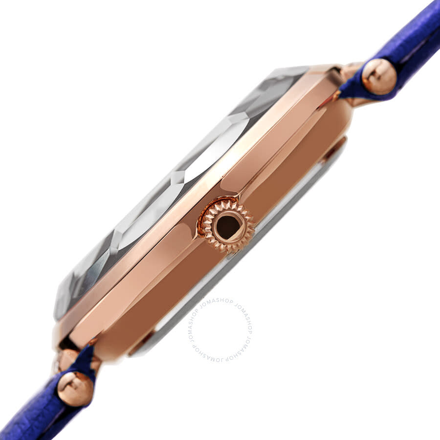 Akribos XXIV Quartz White Dial Blue Leather Ladies Watch AK1116BU - The Watches Men & Co #3