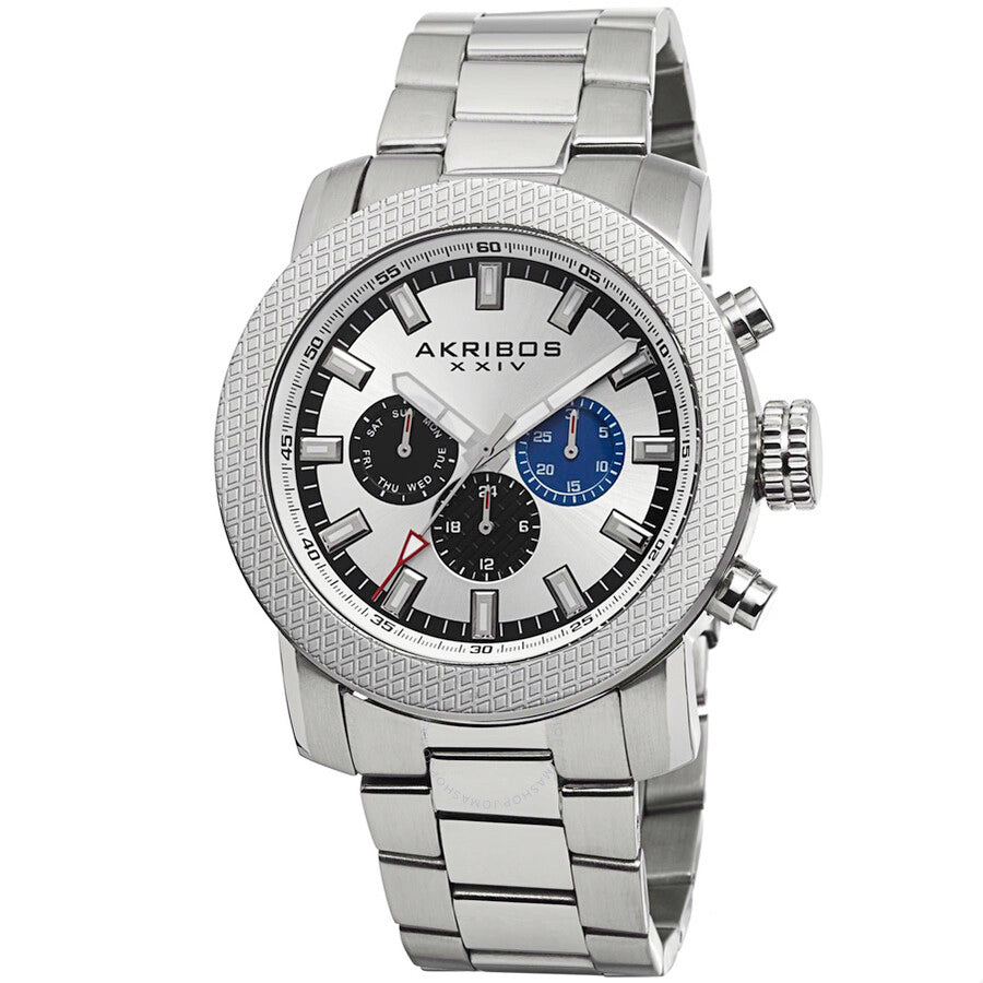 Akribos XXIV White Men's Watch AK684SS - The Watches Men & Co