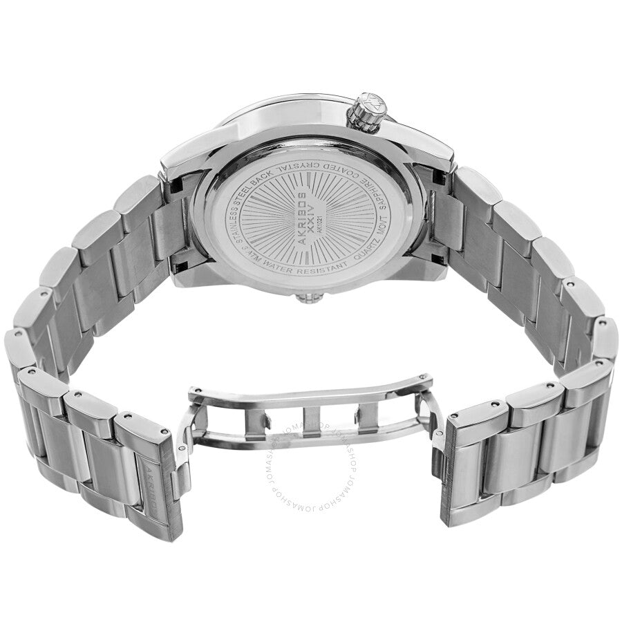 Akribos XXIV World Time Quartz Blue Dial Men's Watch AK1021SSBU - Dawson Watches #4