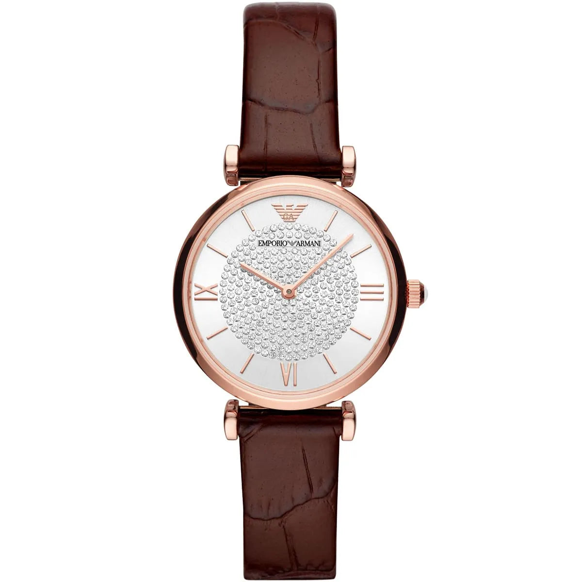 Emporio Armani Gianni T-Bar Crystal Pave Women's Watch - AR11269