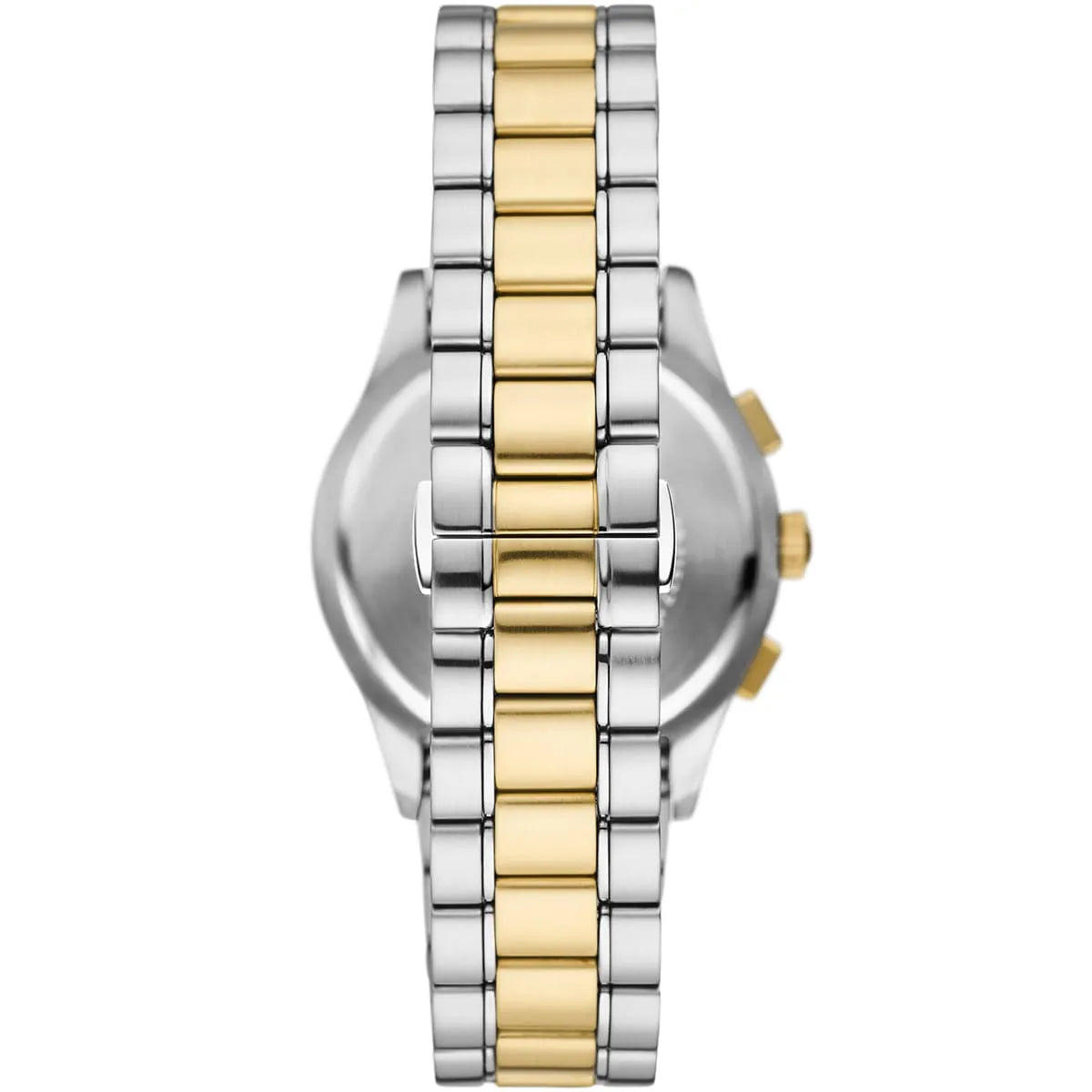 Emporio Armani Paolo Chronograph Grey Dial Two Tone Steel Strap Watch AR11527