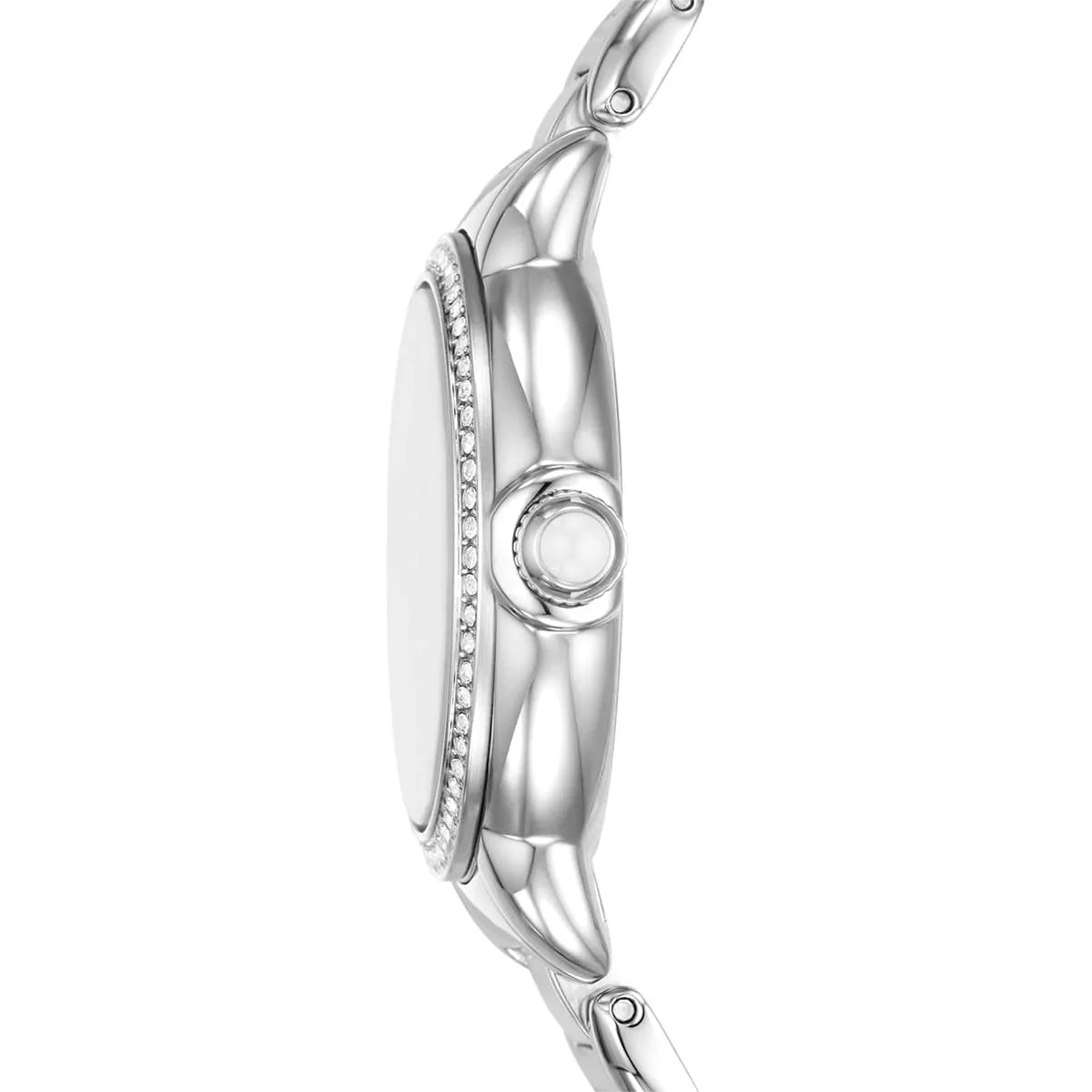 Emporio Armani Mia White MOP Silver Women's Watch - AR11596