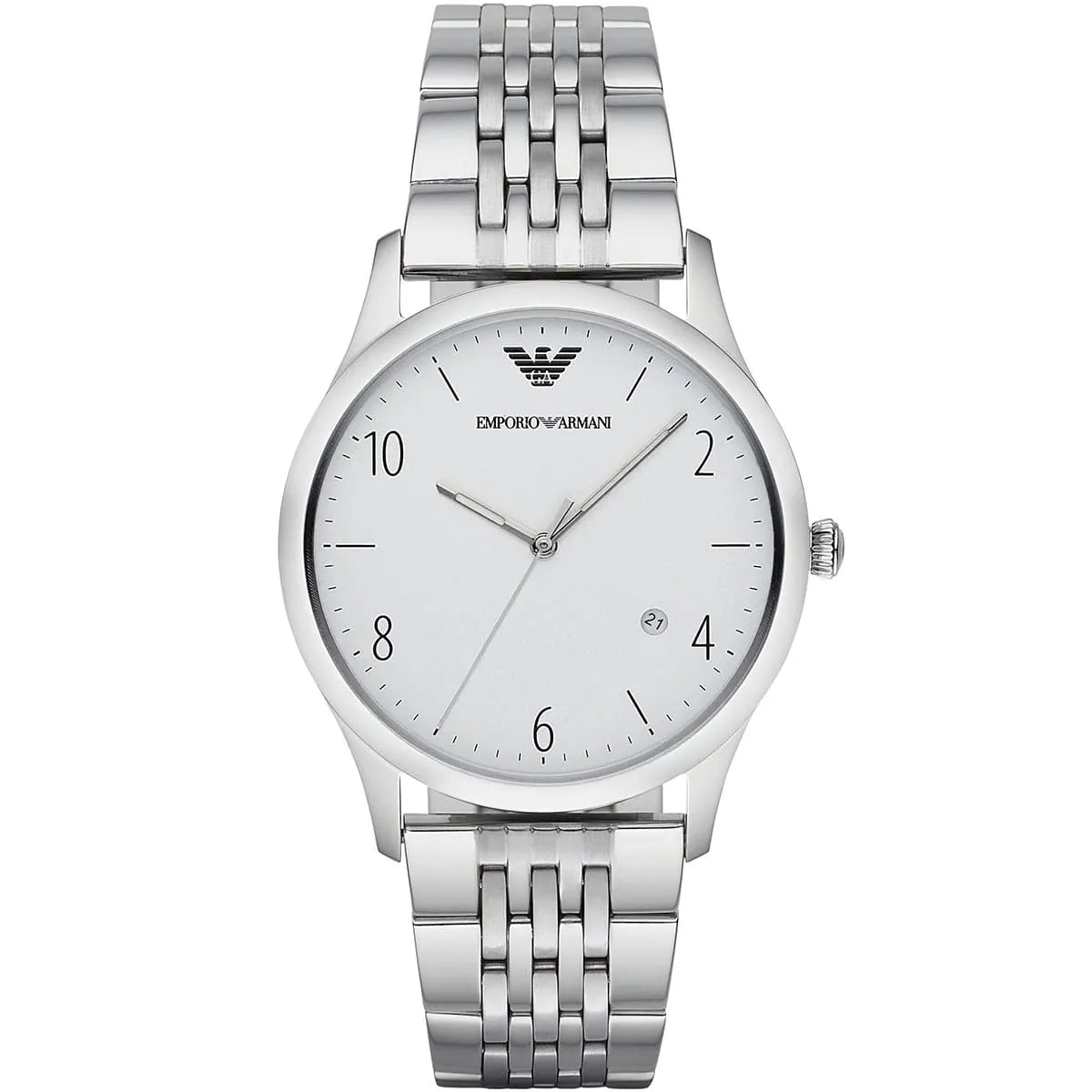 Emporio Armani Beta Large with Date Window Silver Watch - AR1867