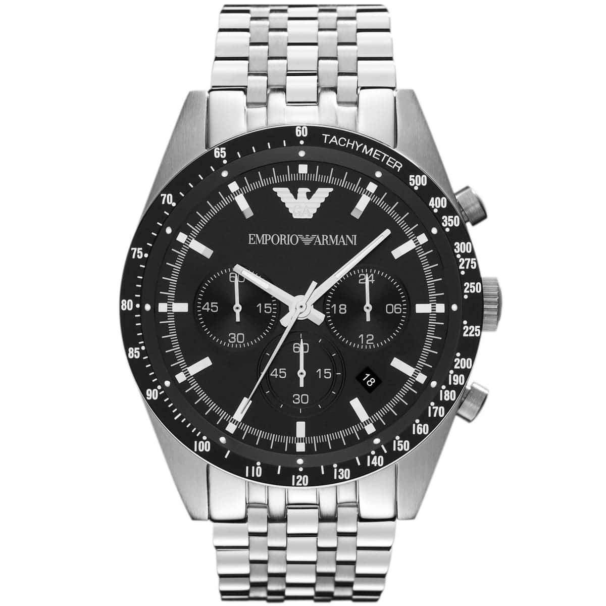 Emporio Armani Sportivo Black Dial Quartz Watch AR5988
