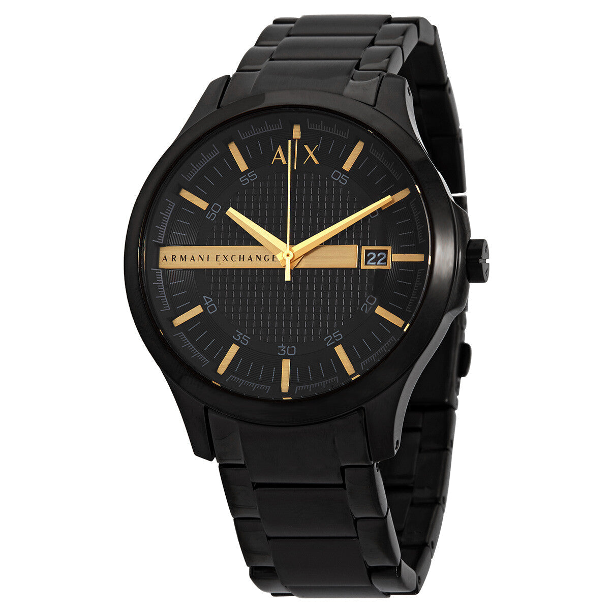 Armani Exchange Hampton Three-Hand Date Black Dial Men's Watch - AX2413