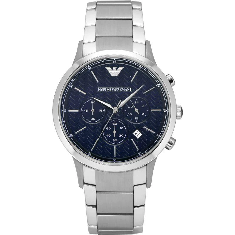 Emporio Armani Dress Chronograph Navy Blue Dial Men's Watch AR2486