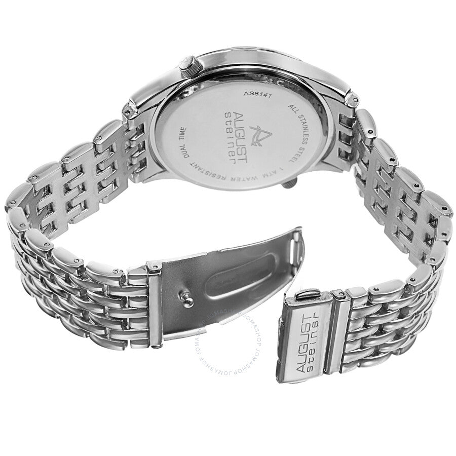 August Steiner Black Dial Men's Watch AS8141SSB - The Watches Men & Co #4