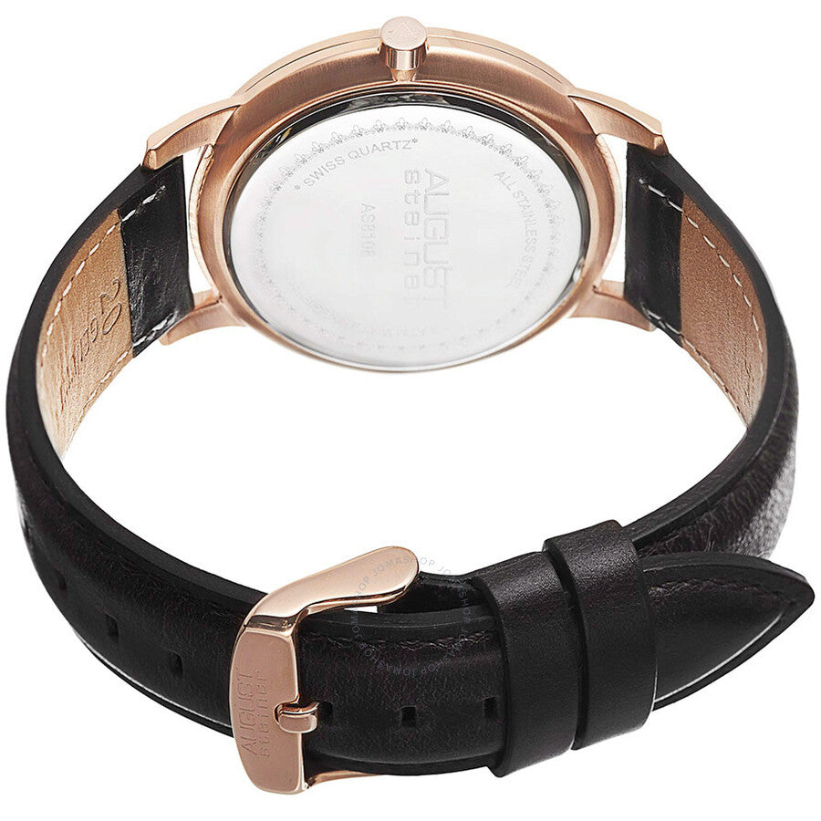 August Steiner Black Men's Watch AS8108BKR - The Watches Men & Co #4
