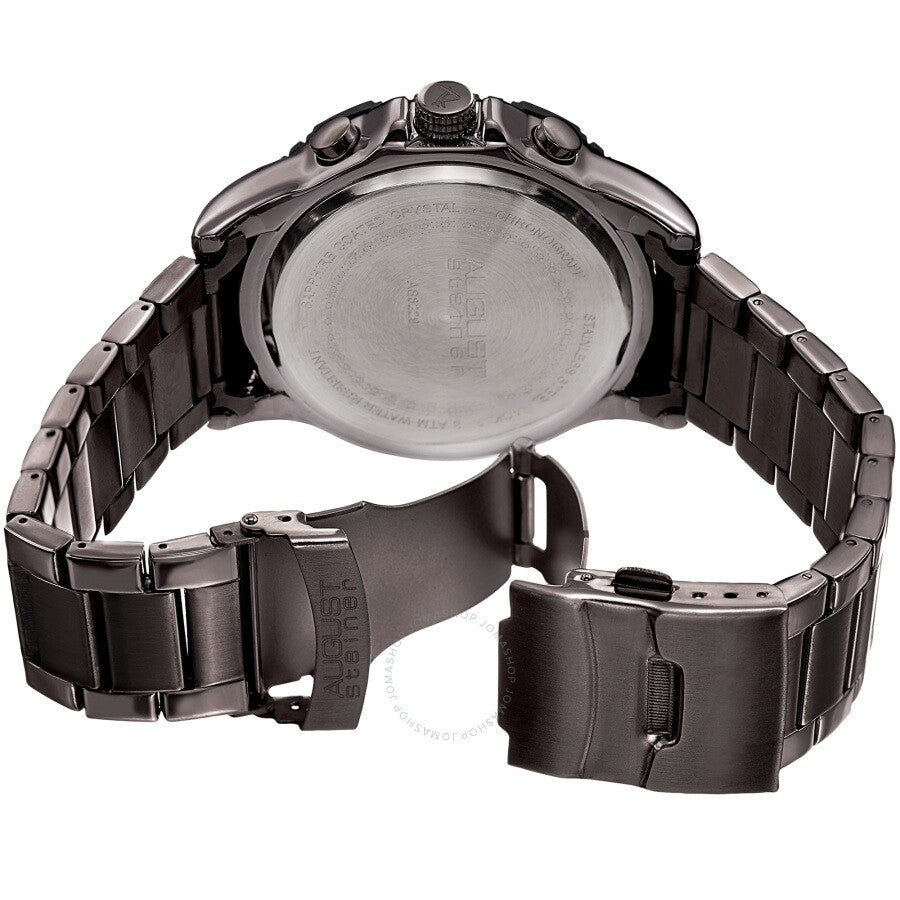 August Steiner Chronograph Quartz Grey Dial Men's Watch AS8229GNOR - The Watches Men & Co #4