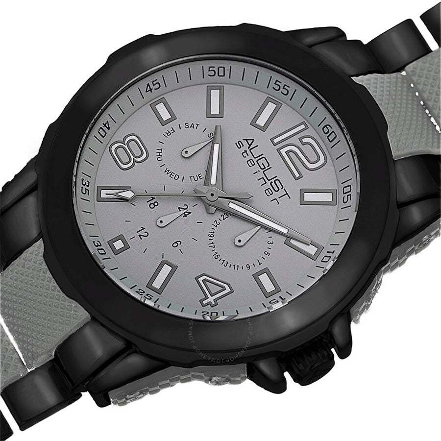 August Steiner Grey Men's Watch AS8114GY - The Watches Men & Co #2