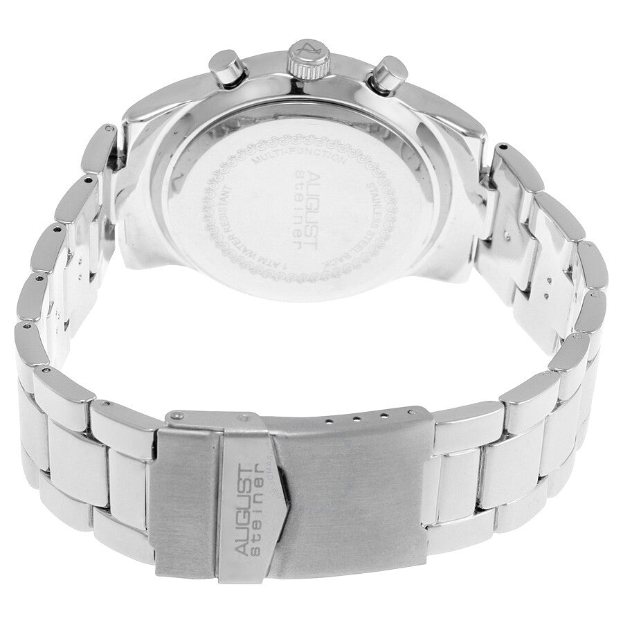 August Steiner Multi-Function Silver Dial Ladies Watch AS8087SS - The Watches Men & Co #3