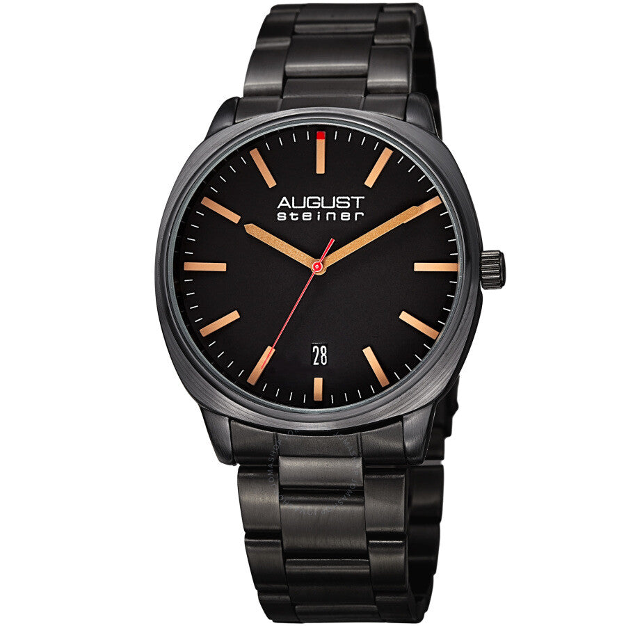 August Steiner Quartz Black Dial Men's Watch AS8237BK - The Watches Men & Co