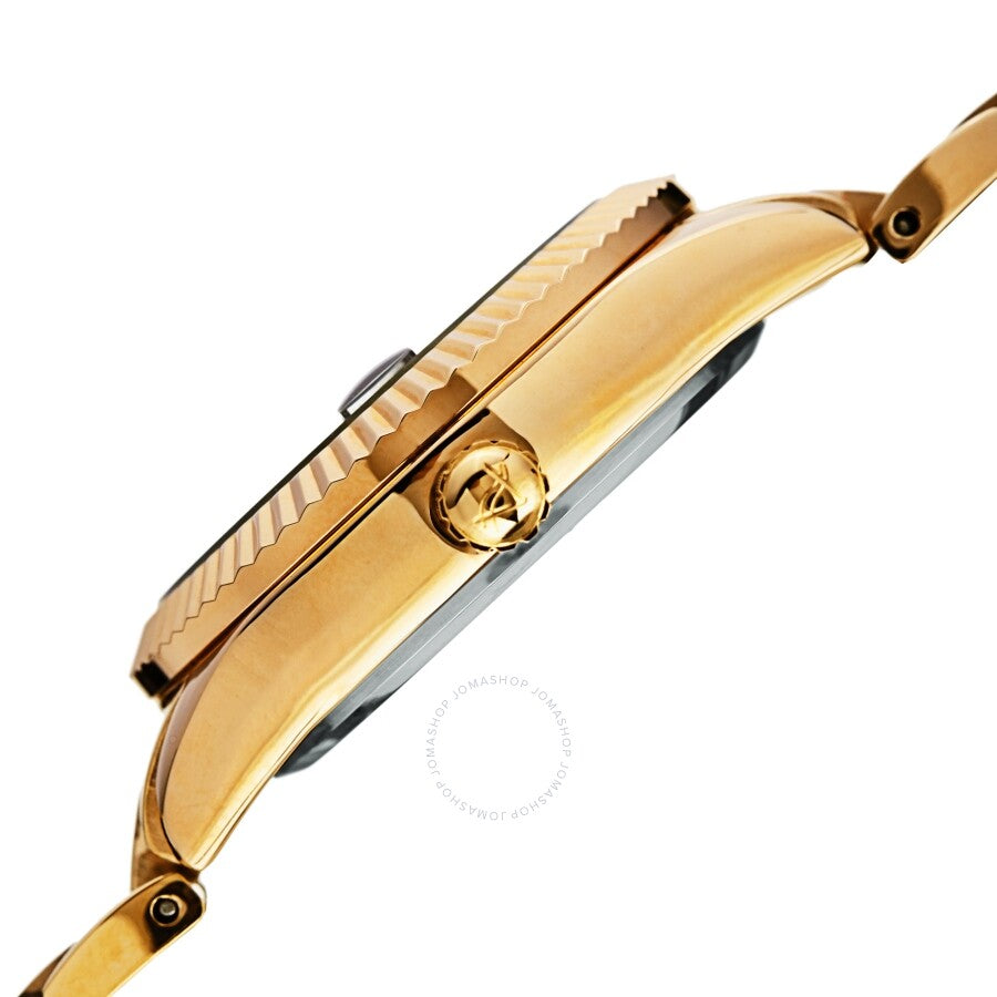 August Steiner Quartz Black & Gold Zebra Pattern Dial Ladies Watch AS8276YG - The Watches Men & Co #3