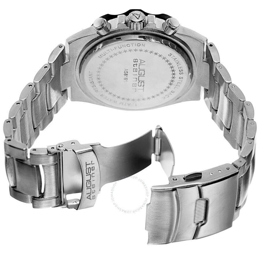 August Steiner Quartz Silver Dial Men's Watch AS8161SS - The Watches Men & Co #4