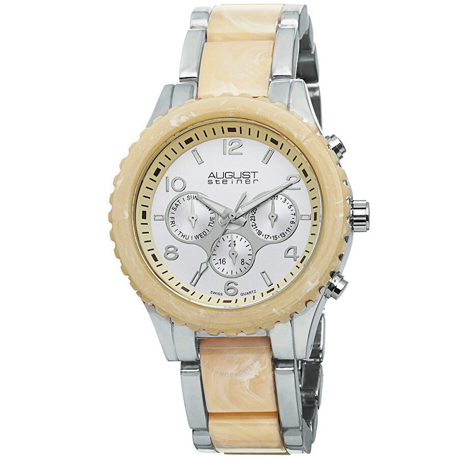 August Steiner Silver Dial Ladies Watch AS8093SS - The Watches Men & Co