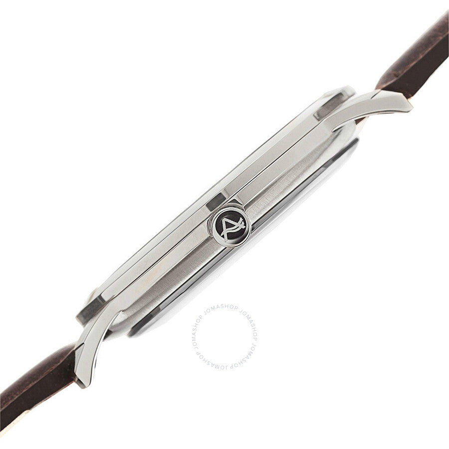 August Steiner White Dial Brown Leather Men's Watch AS8108BR - The Watches Men & Co #3