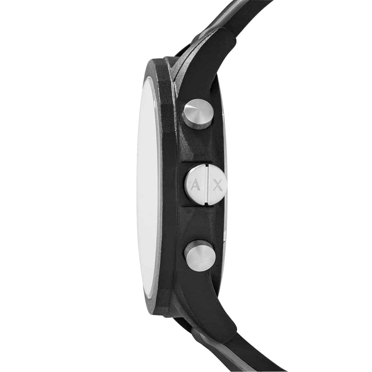 Armani Exchange Outer Banks Chronograph Black Silicone Watch - AX1331