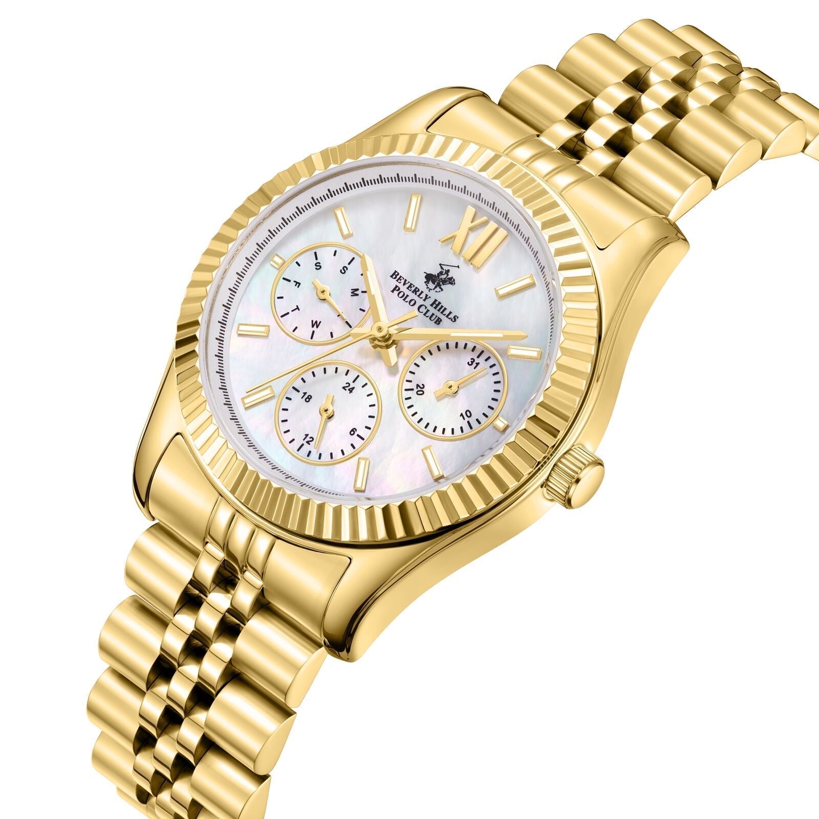 Beverly Hills Polo Club Gold Stainless Steel Ladies Watch - BP3169C.121