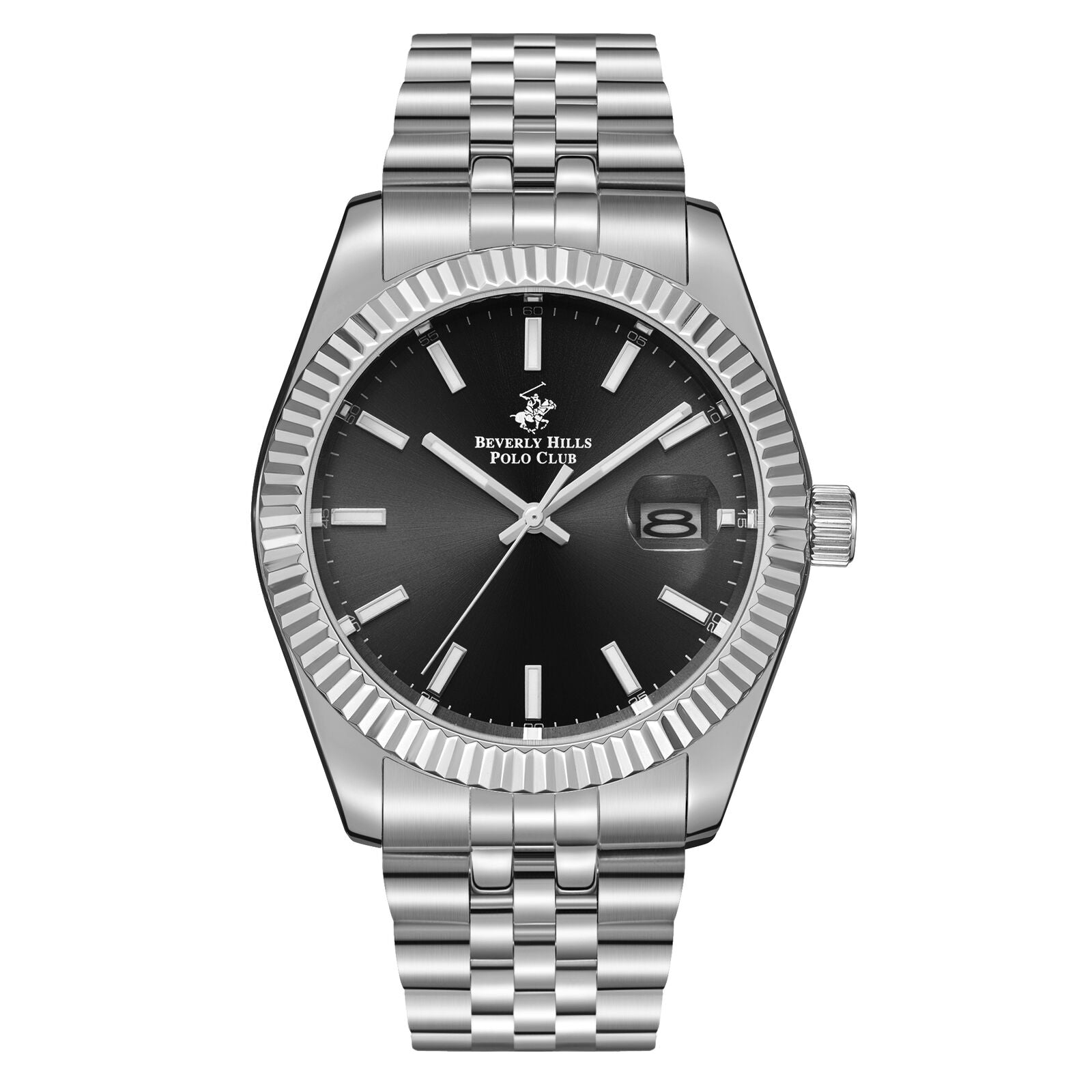 Beverly Hills Polo Club Silver Stainless Steel Men's Watch - BP3018X.350