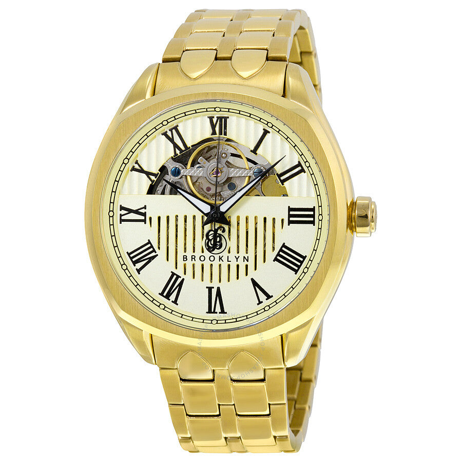Brooklyn Dunham Skeleton Men's Automatic Ivory Dial Men's Watch - Dawson Watches