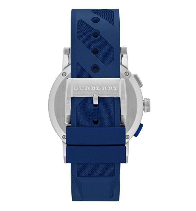 Burberry City Sport Swiss Analog Quartz Blue Rubber Strap Chronograph Mens BU9808 BU9808 - Image 4